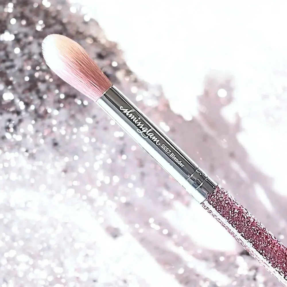 SLMissGlam SS57 Blender Blending Pink Glitter Eyeshadow Makeup Brush New No Box
